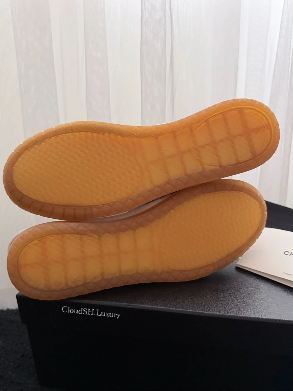 Auth BNIB Chanel CC Logo White Leather Suede Sneakers - Size 38